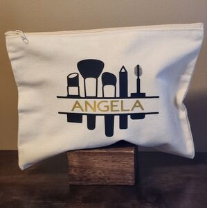 CUSTOM/PERSONALIZED COSMETIC BAG, NEW